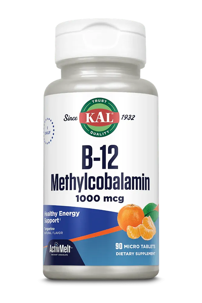 Kal Vitamine B12 Methylcobalamin Activmelt Tabletten (90 tabletten)