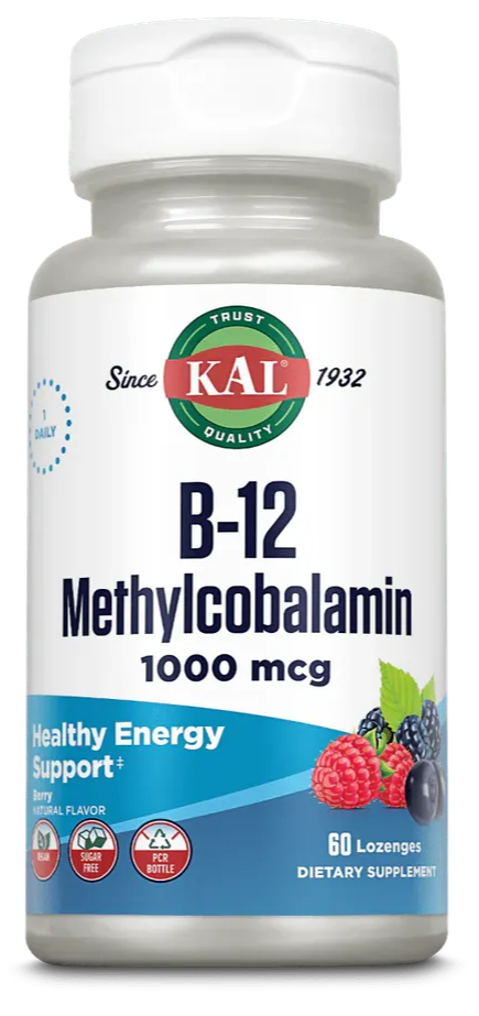 Kal Vitamine B-12 Methylcobalamin 1000mcg Tabletten (60 tabletten)