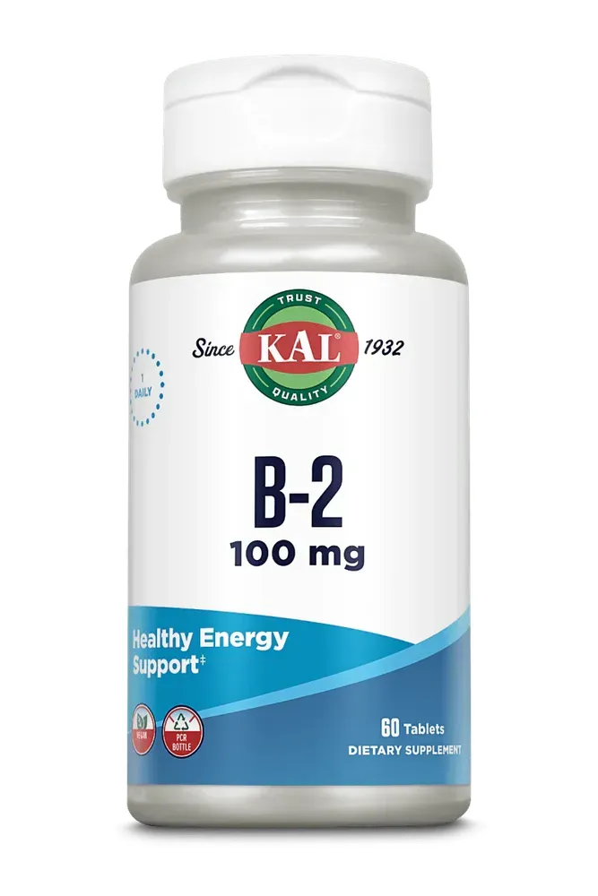 Kal Vit B2 Riboflavin 100mg Tabletten (60 tabletten)