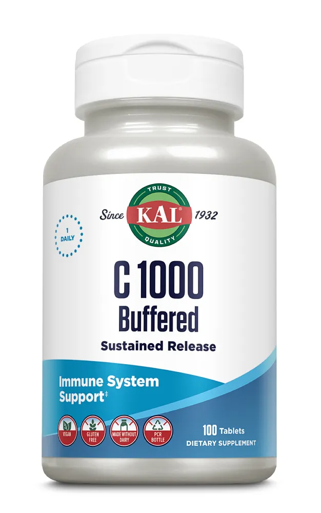 Kal Vit C 1000 Gebufferd Tabletten (100 tabletten)