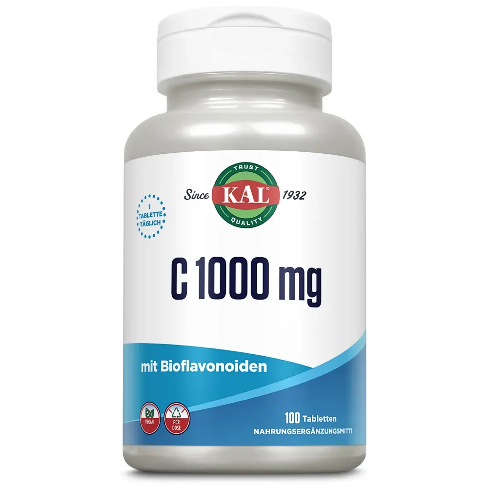 Kal Vitamine C 1000mg Tabletten (100 tabletten)