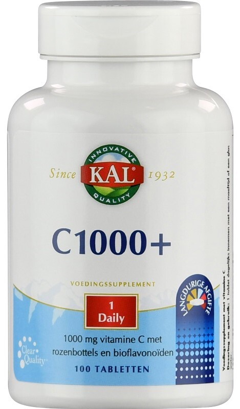 Kal Vitamine C1000 Tabletten (100 tabletten)