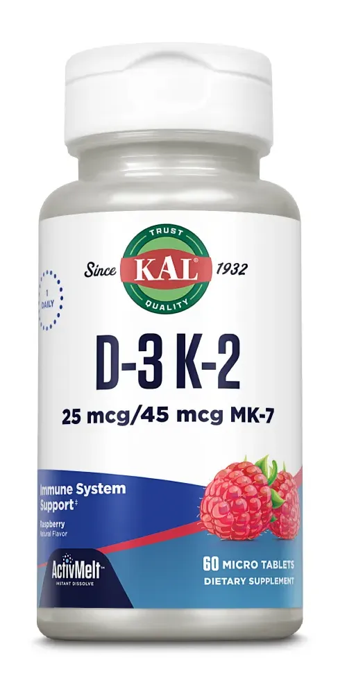 Kal D-3 K-2 25mcg/45mcg Smelttabletten (60 tabletten)