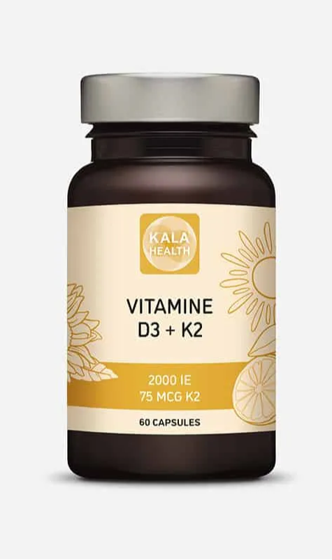 Kala Health Vitamine D3 & K2 Capsules (60 capsules)