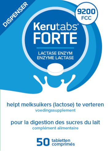 Kerutabs Forte Lactase Enzym 9200 Fcc Tabletten (50 tabletten)