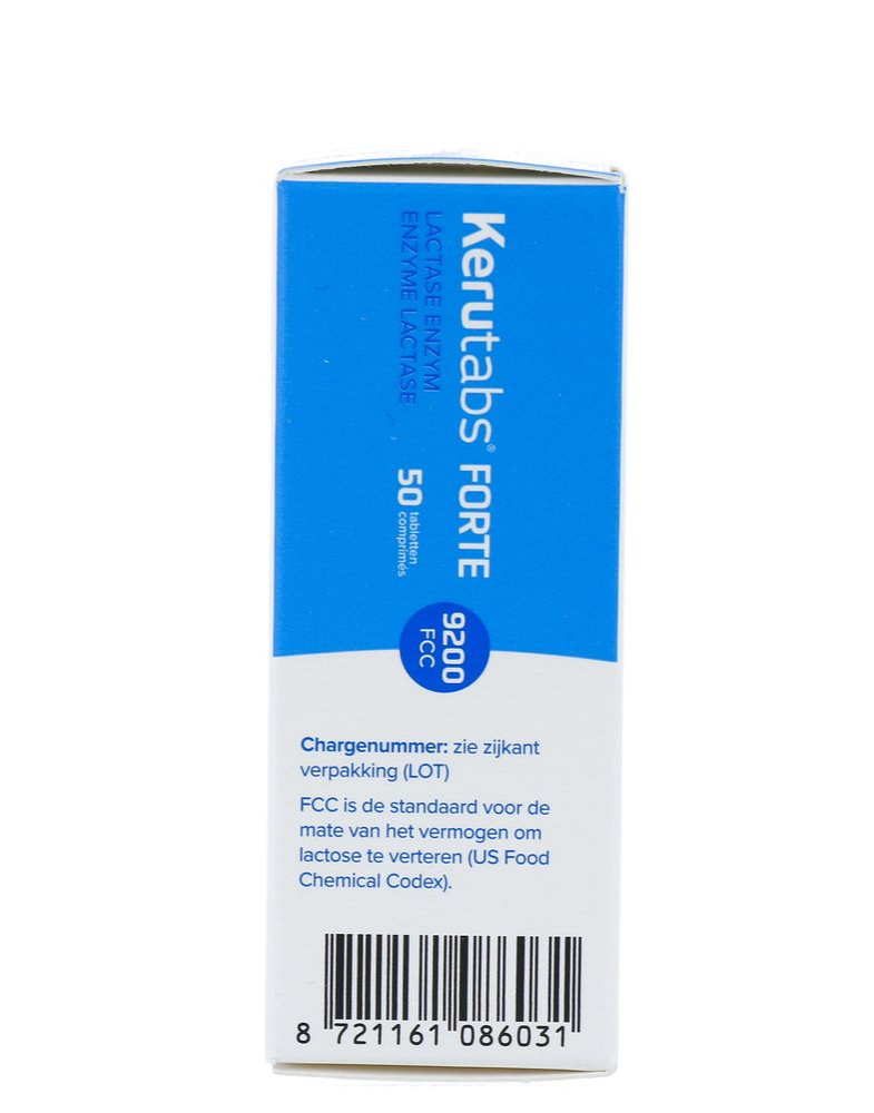 Kerutabs Forte Lactase Enzym 9200 Fcc Tabletten (50 tabletten) - image 4