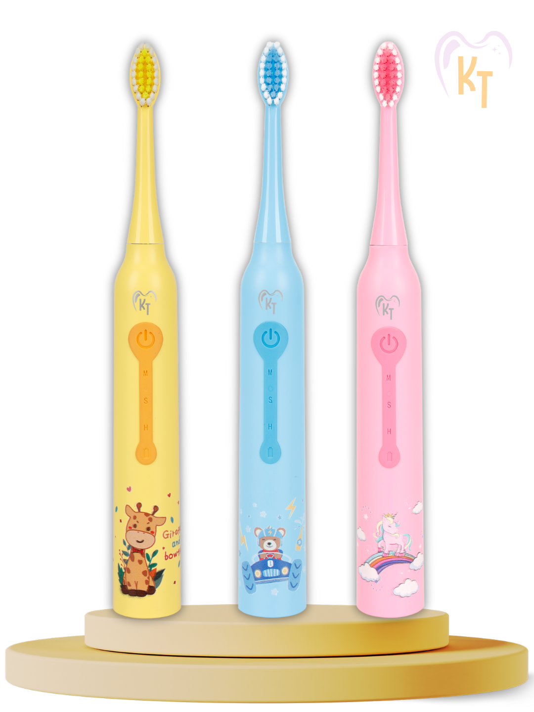 Dekindertandenborstel Sonische Tandenborstel Geel (1 stuk) - image 2