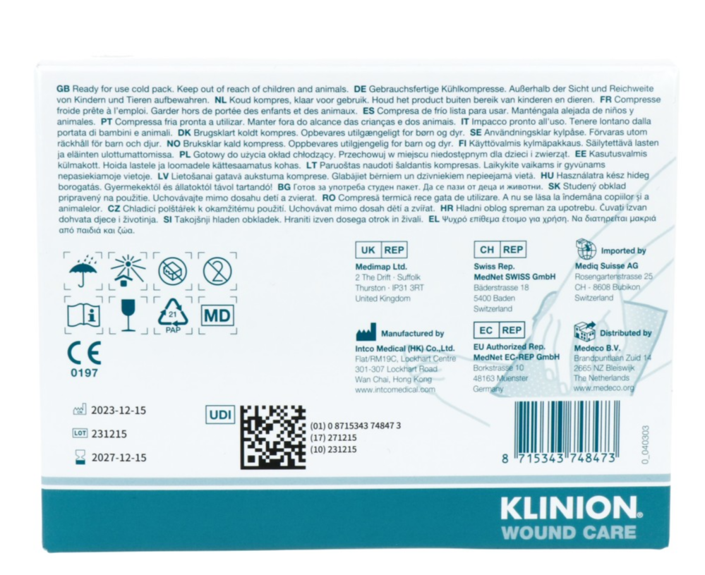 Klinion Klinisport Cold Pack Instant 15 x 21 cm (1 stuk)