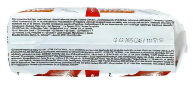 Kotex Ultra Soft Normal Maandverband (16 stuks)