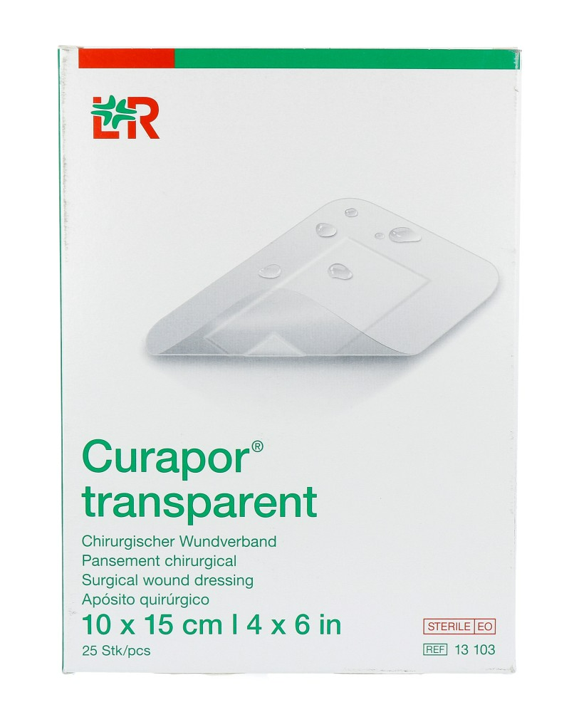 Lohmann & Rauscher Curapor Transparent Wondverband 10x15cm (25 stuks)