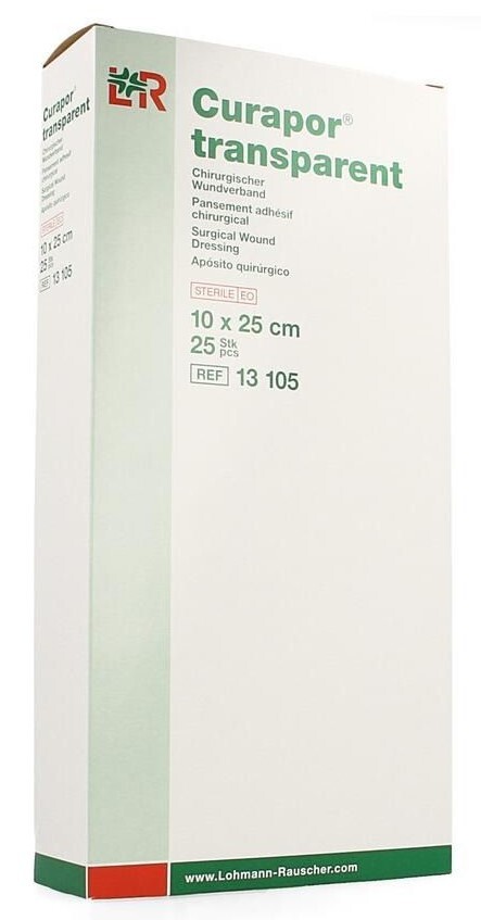 Lohmann & Rauscher Curapor Transparant Wondverband 10x25cm (25 stuks)