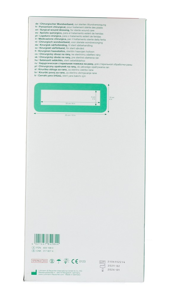Lohmann & Rauscher Curapor Wondverband 10x25cm (50 stuks)