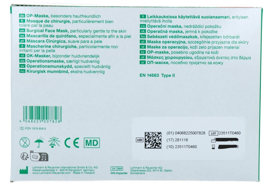 Lohmann & Rauscher Sentinex Sensitive Surgical Face Mask (50 stuks)