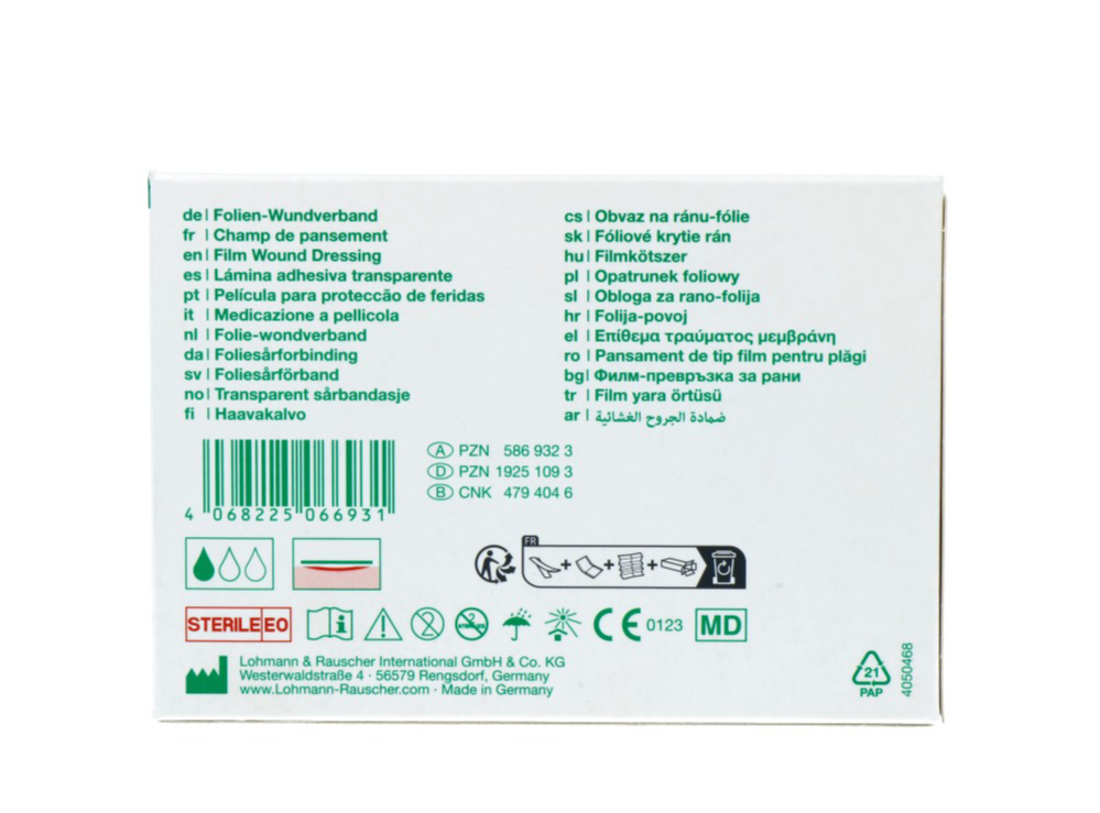 Lohmann & Rauscher L&R Suprasorb F Protect Folie 5x7cm (10 stuks)