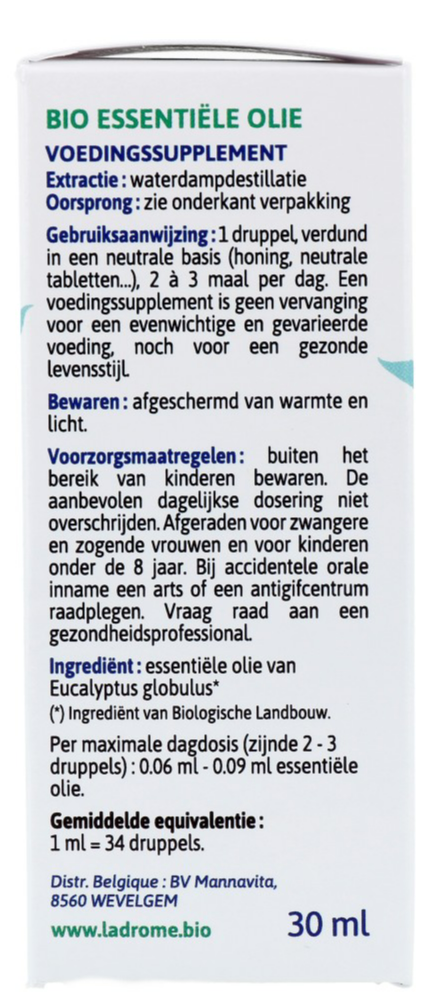 Ladrôme Eucalyptus Globulus Olie Bio (30 ml) - image 2