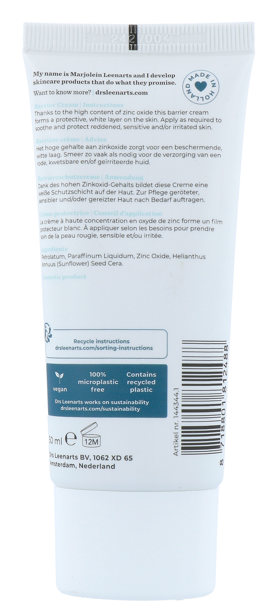 Drs Leenarts Barrière Crème (50 ml) - image 2
