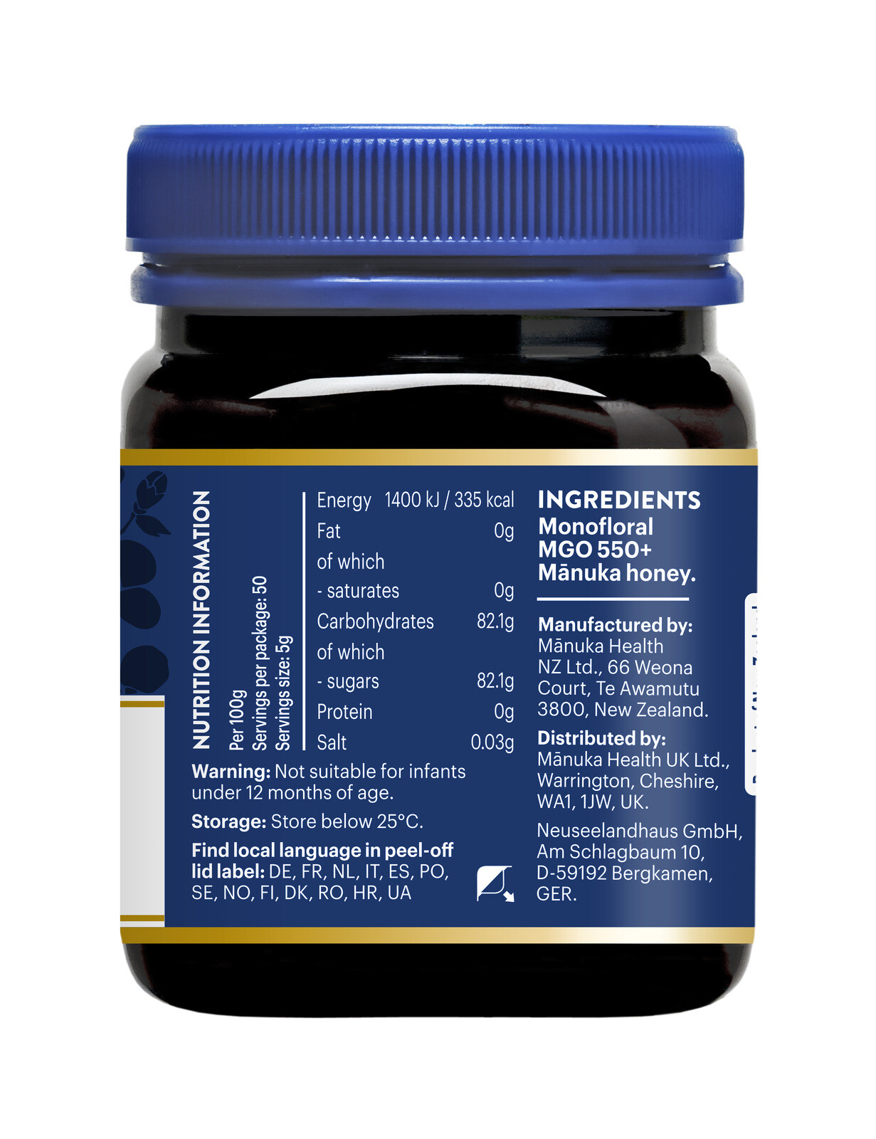 Manuka Health Honing Mgo 550+ (250 gr) - image 2