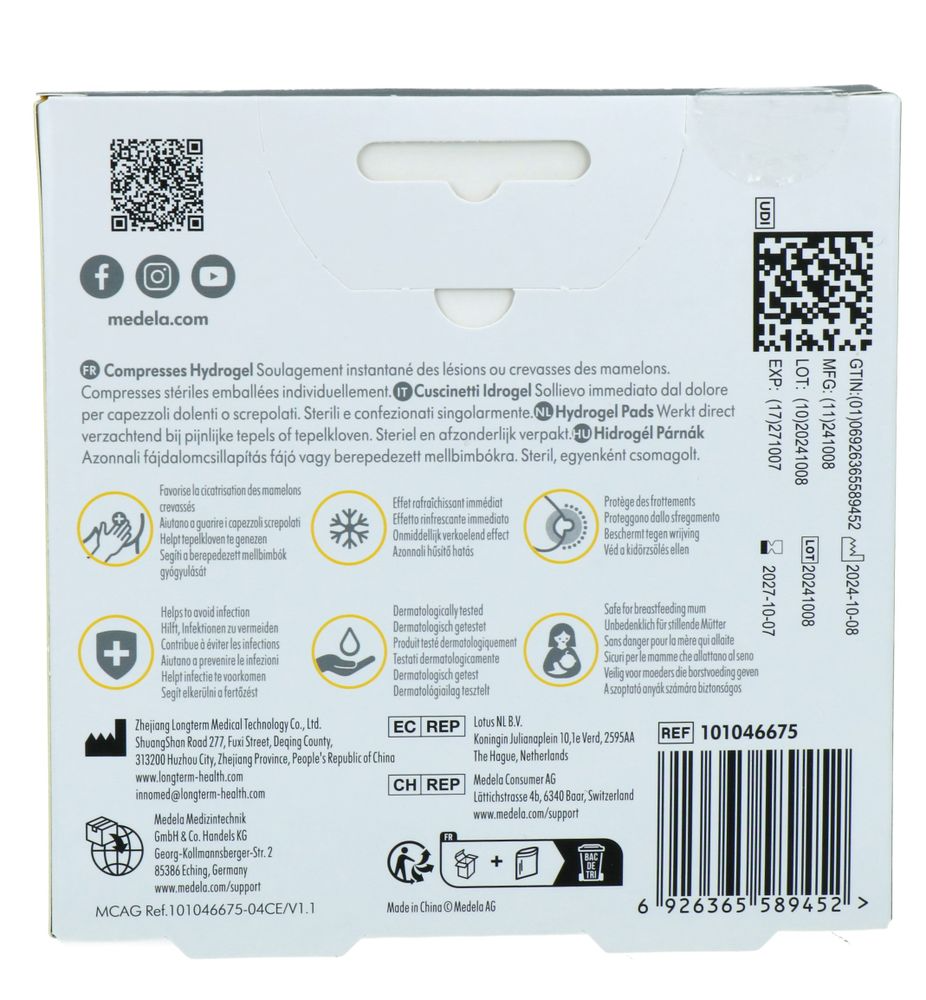 Medela Hydrogel Pads (4 stuks)