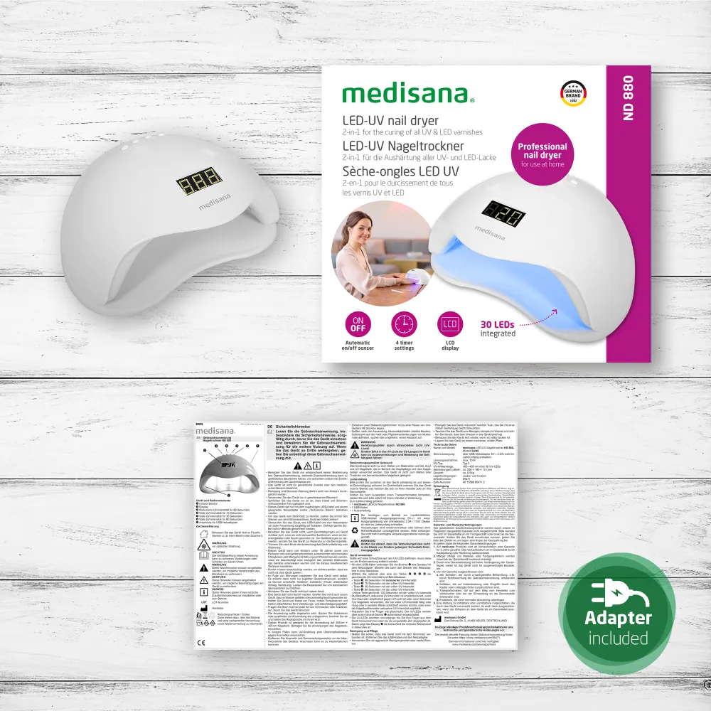Medisana Nd 880 Led-uv Lamp Nageldroger (1 stuk) - image 2