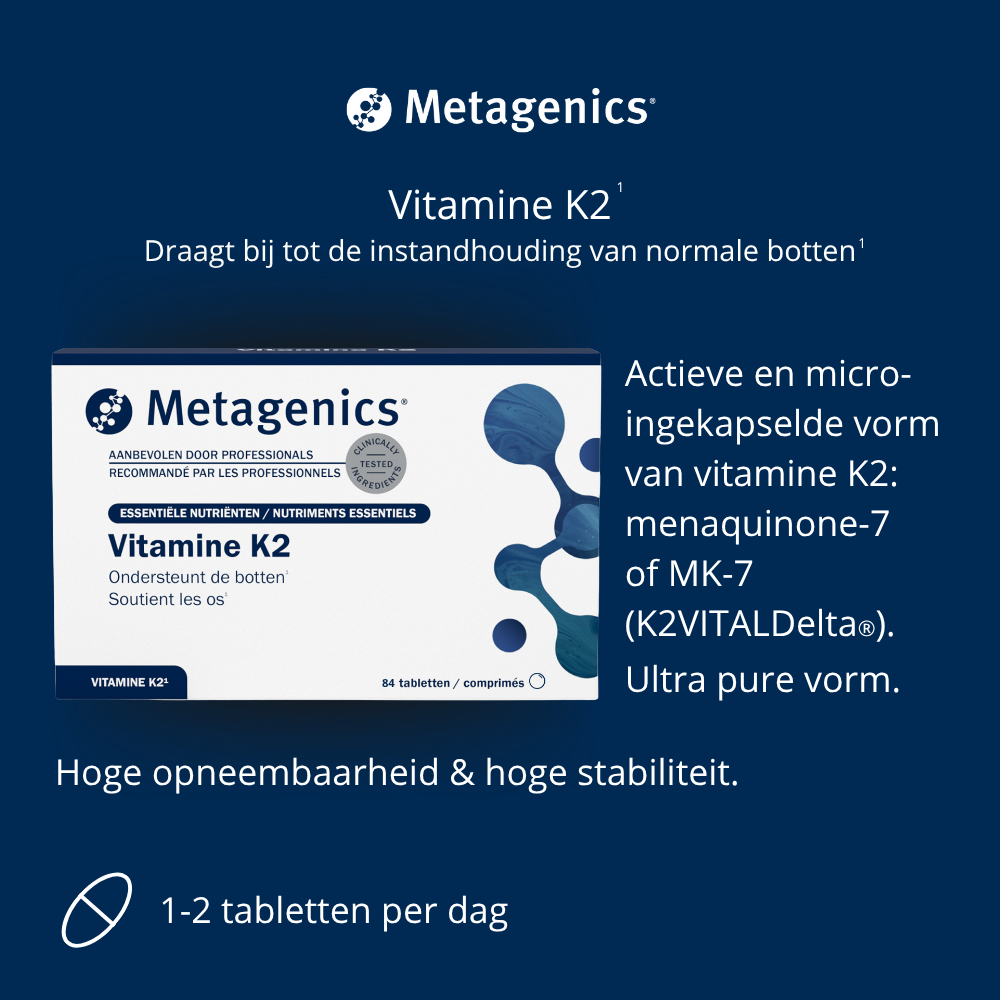 Metagenics Vitamine K2 Tabletten (84 tabletten) - image 3