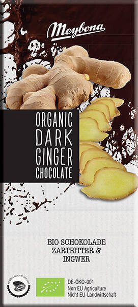 Meybona Organic Dark Ginger Chocolate (100 gr)