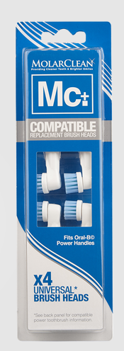 Molarclean Replacement Brush Heads Oral-b (4 stuks)