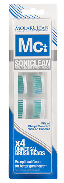Molarclean Replacement Brush Heads Philips (4 stuks)