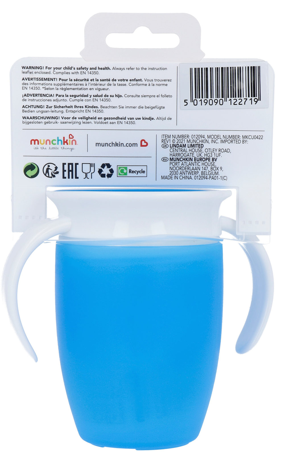 Munchkin Miracle 360° Oefenbeker Blauw (207 ml) - image 4