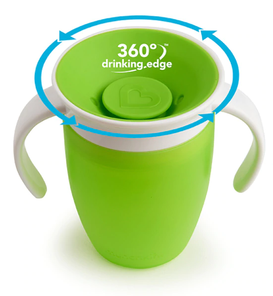 Munchkin Miracle 360° Oefenbeker Groen (207 ml)