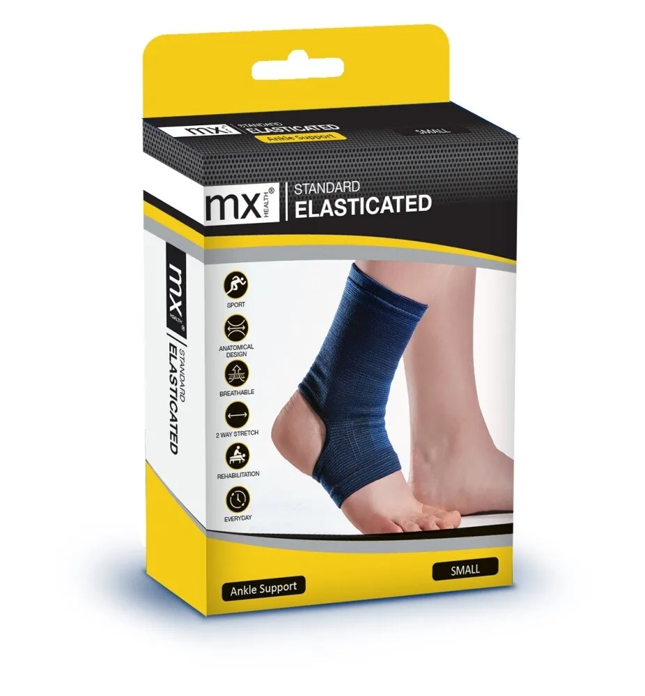 Mx Health Standard Ankle Support Elastic - S (1 stuk)