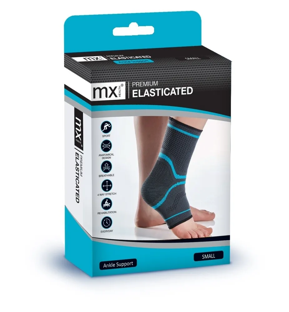 Mx Health Premium Ankle Support Elastic - S (1 stuk)
