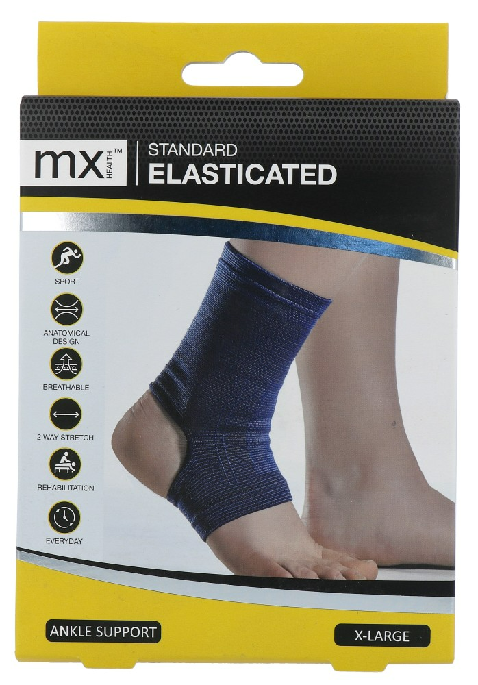 Mx Health Standard Elasticated Ankle Support XL (1 stuk)