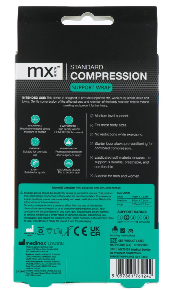 Mx Health Elastic Wrap Knee (1 stuk)