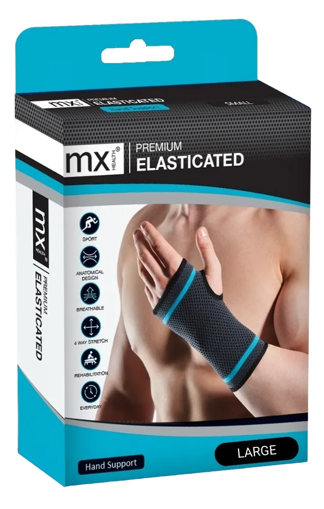 Mx Health Premium Elasticated Hand Support L (1 stuk)