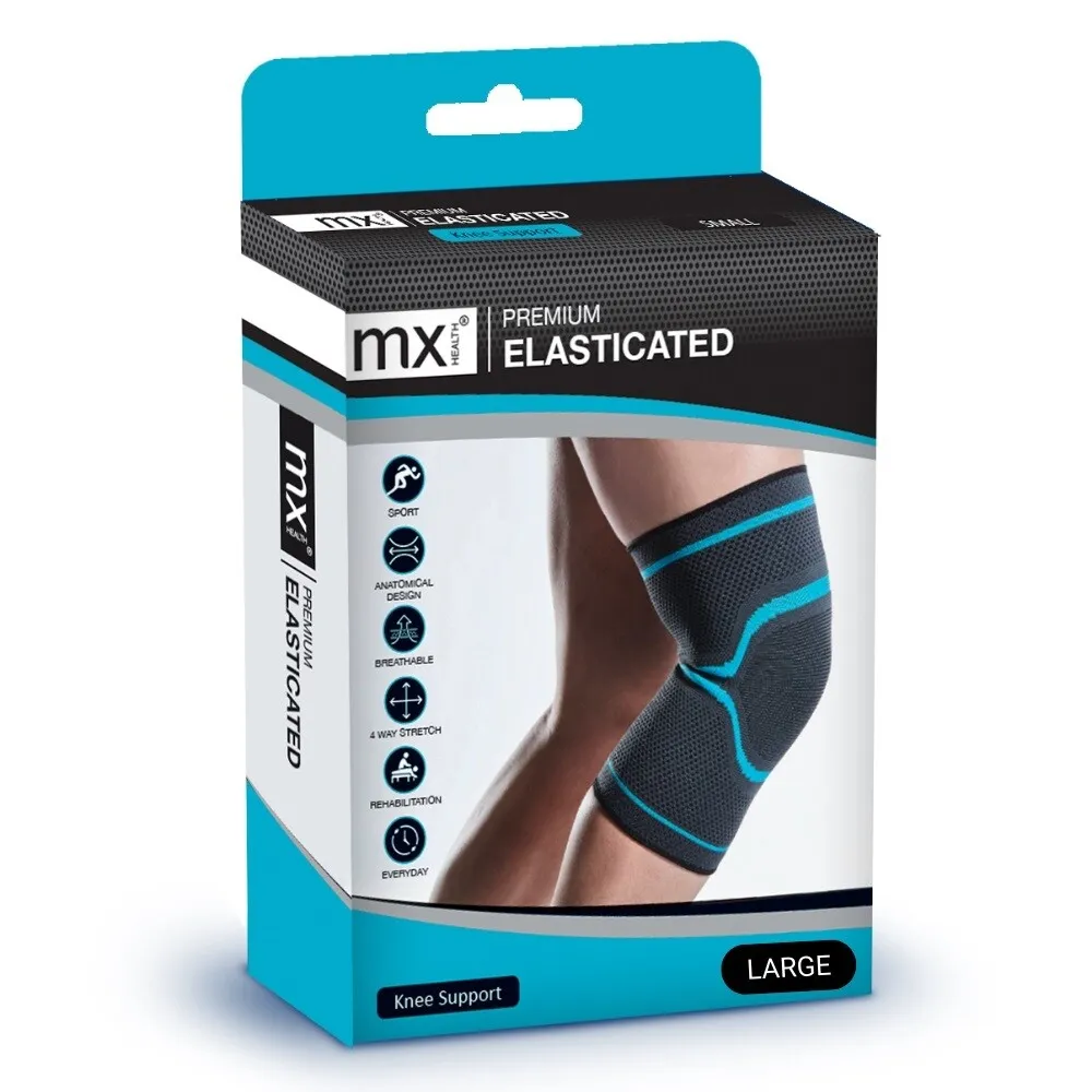 Mx Health Premium Knee Support Elastic - L (1 stuk)