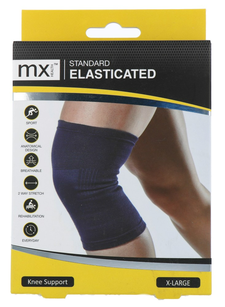 Mx Health Standard Elasticated Knee Support XL (1 stuk)