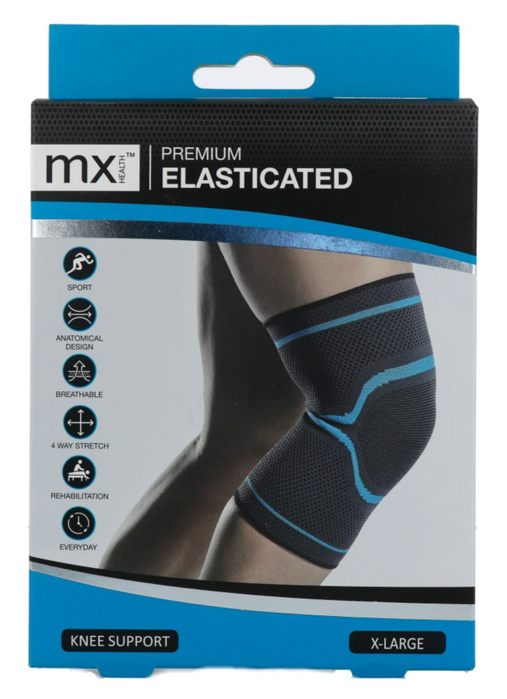 Mx Health Premium Elasticated Knee Support XL (1 stuk)