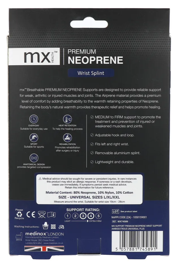 Mx Health Premium Pols Spalk Universeel - Maat XL/3xl (1 stuk)