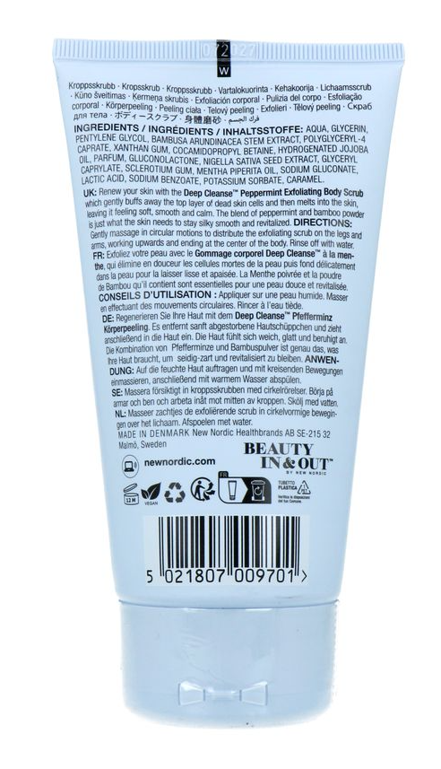 New Nordic Deep Cleanse Peppermint Exfoliating Body Scrub (150 gr)