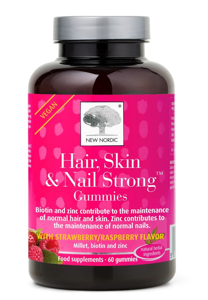 New Nordic Hair Skin & Nail Strong Gummies (60 stuks)