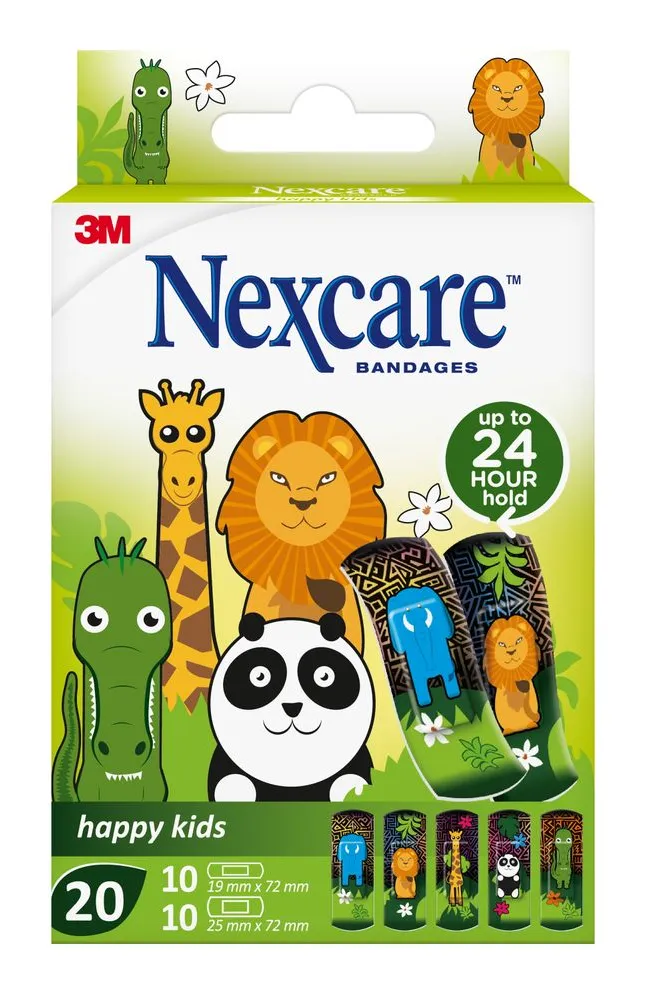 Nexcare Happy Kids Animals Bandages (20 stuks)