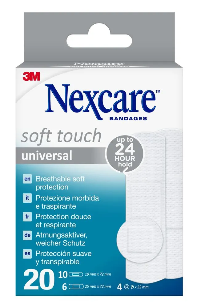 Nexcare Bandages Soft Touch Universal (20 stuks)