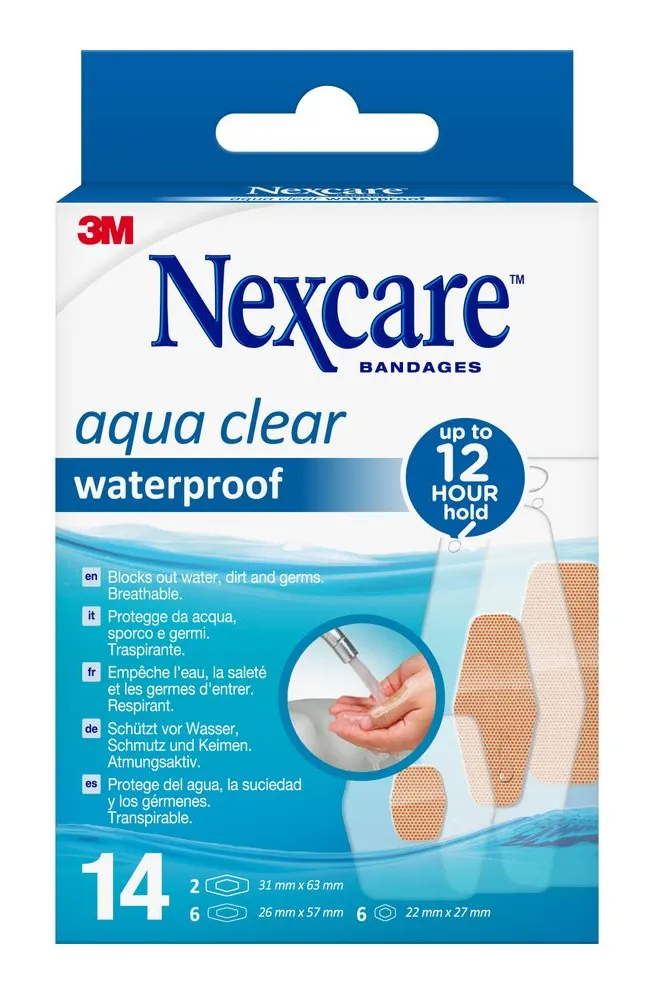 Nexcare Aqua Clear Waterproof Bandages (14 stuks)