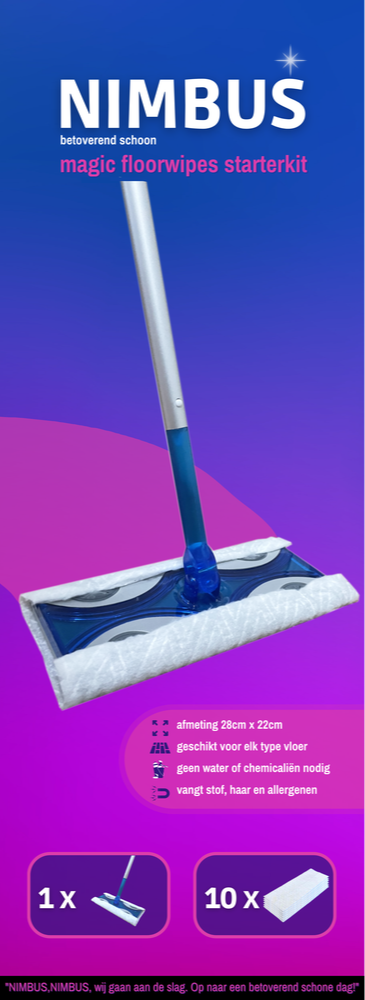 Nimbus Magic Floorwipes Starterkit (1 stuk)