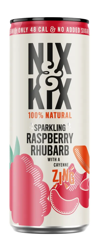Nix And Kix Raspberry Rhubarb (250 ml)