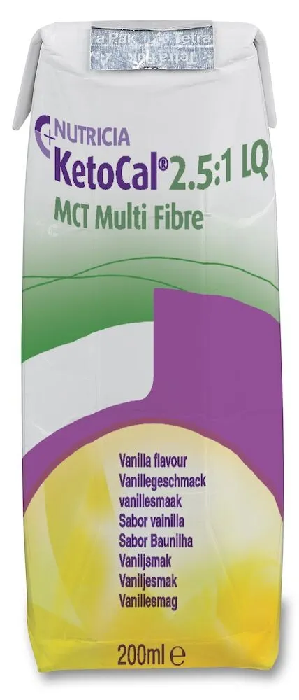 Nutricia Ketocal 2.5:1 Lq Mct Multi Fibre Vanille (32 stuks)