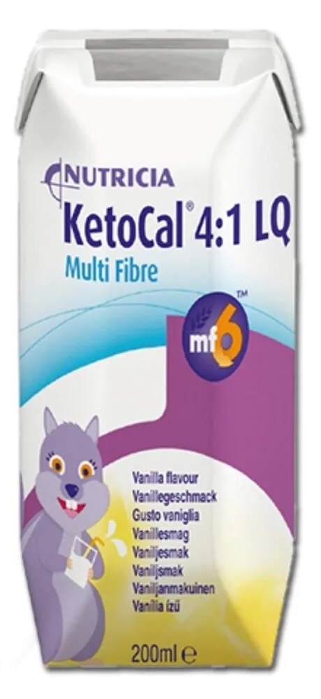 Nutricia Ketocal 4:1 Lq Multi Fibre Vanille (32 stuks)