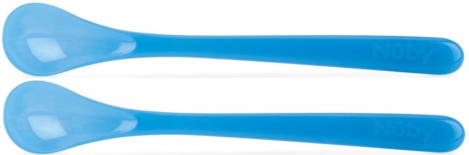 Nuby Warmtegevoelige Lepel Lang (2 stuks)