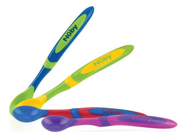 Nuby Voedingslepel met Lange Handgreep (4 stuks)