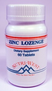 Nutri West Nutri-west Zinc Lozenges Tabletten (60 tabletten)